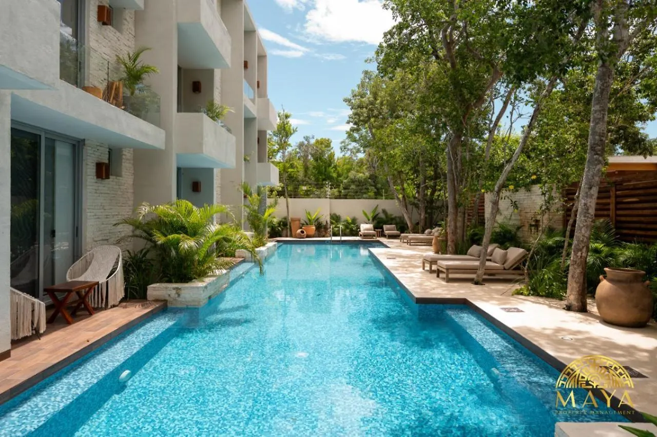 Prázdninový dům Nhoa 209B Lux 1Br Condo Pool View In Aldea Zama Tulum Mexiko
